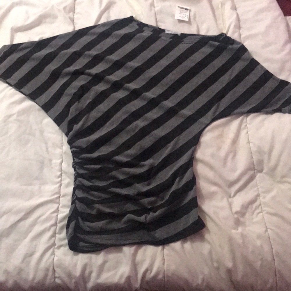 Striped shirt.